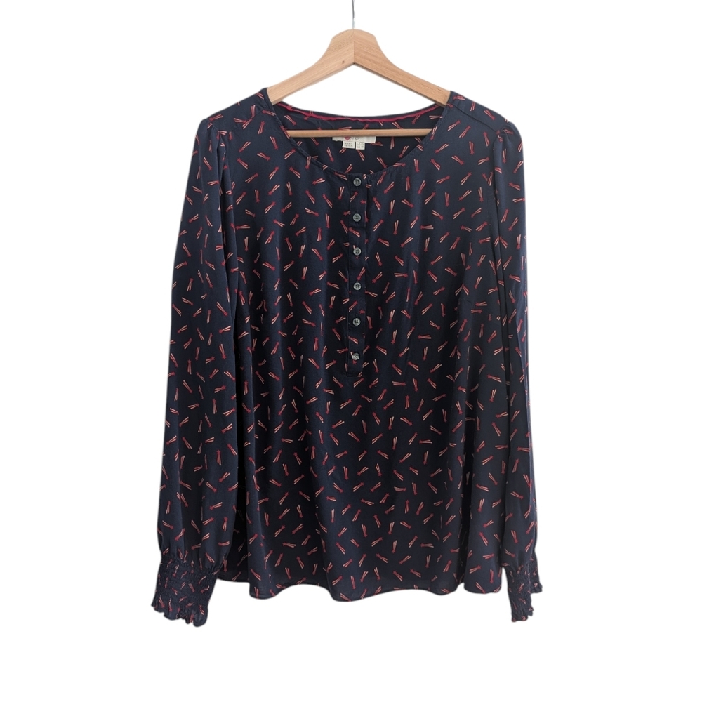 Boden Kara Shooting Star Beam Button Down Blouse Size UK 22 US 18